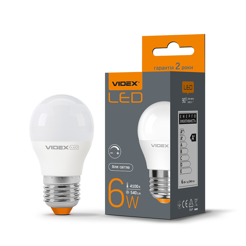 Лампа світлодіодна Videx (4820118295558) 6Вт, Е27, 4100К